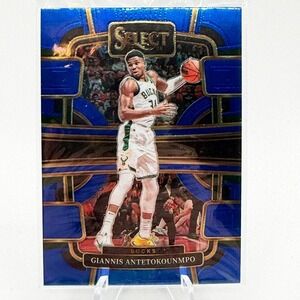 Giannis Antetokounmpo Blue Prizm 2023-24 Panini Select 49 NBA Milwaukee Bucks